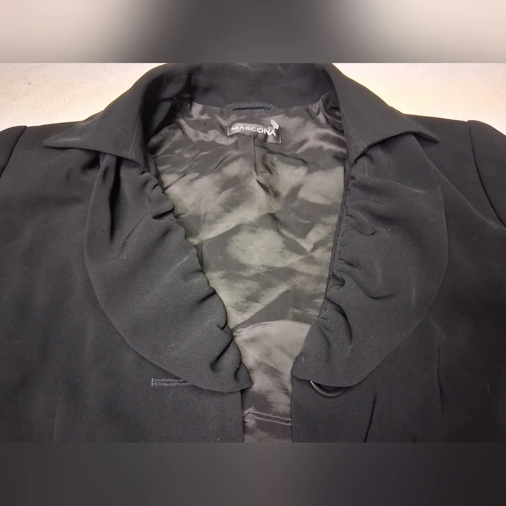 MARCONA Chic Black Women's Blazer - Picture 2 of 5